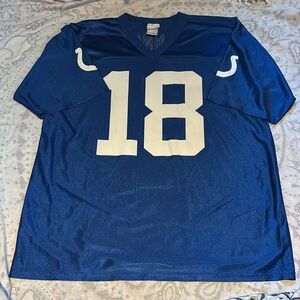 NFL Indianapolis Colts Peyton Manning #18 Blue Jersey XL